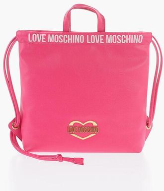 Moschino LOVE Faux Leather Handbag with Printed Logo size Unica