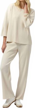 Joseph Ribkoff Relaxed Pleated Trousers In Birch