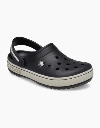 Crocs Womens Crocs Crocband Heritage EVA Black Clogs - Size: UK 9 / eu 43/44 / us m10w12