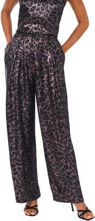 Vince Camuto Metallic Wide Leg Pants in Rich Black at Nordstrom Rack, Size X-Small