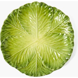 Mrs. Alice Serena Cabbage Dinner Plate in Green at Nordstrom