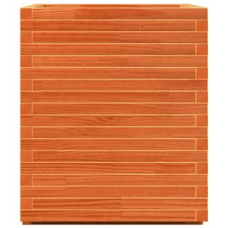 Berkfield Home Garden Planter Wax Brown 90x60x72.5 cm Solid Wood Pine