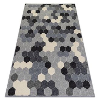 RugsX Rugsx - Alfombra Heos 78537 Hex&aacute;gono Gris/crema Grey 190x270 Cm