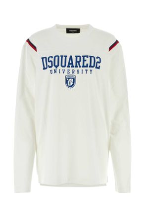 Dsquared2 White Cotton T Shirt
