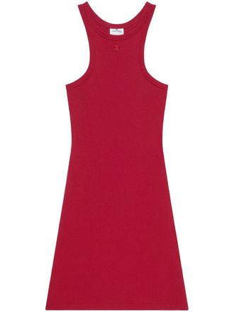 Courrèges Katoenen scuba jurk - Rood