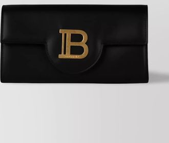 Balmain b-buzz leather clutch bag