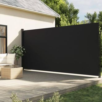 Berkfield Home Retractable Side Awning Black 200x600 cm