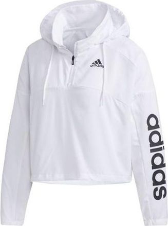 adidas (WMNS) adidas Windbreaker Track Top Asia Sizing White Black GD4612