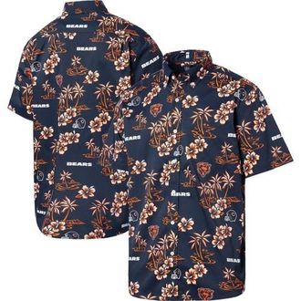 Reyn Spooner Mens Reyn Spooner Navy Chicago Bears Kekai Button-Up Shirt at Nordstrom, Size Small