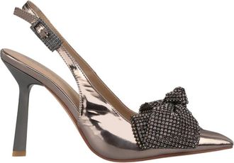 Alma En Pena Strass strik hiel schoen - Dames - Pumps - Grijs - 41 EU - Schoenen