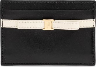 Ferragamo Leren Kaarthouder - Dames - Portefeuilles - Zwart - ONE Size - Leer - Accessoires