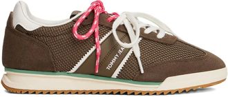 Tommy Hilfiger Sneakers met vlakken - Bruin