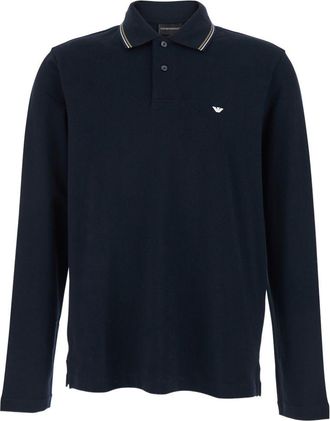 Emporio Armani Logo Baumwoll-Poloshirt