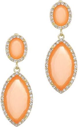 Adornia Crystal Halo Drop Earrings in Orange at Nordstrom Rack