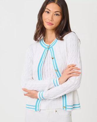Lilly Pulitzer Brockton Crew Neck Cardigan