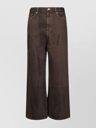 Ganni denim wide-leg jeans