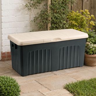 Dmora Baule Asco, Contenitore Portaoggetti Multiuso, Baule Moderno, 100% Made In Italy, 125x57h56 Cm, Grigio
