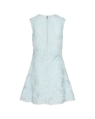 Rotate Embroidered Mesh Dress - Blue
