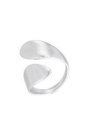 Adornia Stainless Steel Bypass Ring in Silver at Nordstrom Rack, Size 7