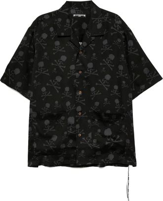MASTERMIND WORLD Camicia con stampa grafica all-over - Nero