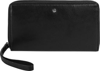 Bugatti Geldb&ouml;rse BUGATTI BLACK MAGIC, Damen, schwarz, Leder, leicht gl&auml;nzend, unifarben, Kleinlederwaren Geldb&ouml;rse, echt Leder