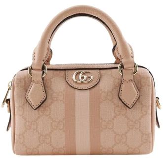 Gucci Pre-owned Canvas Mini Bag - Dames - Pre-owned - Roze - Maat: ONE Size