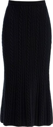 Alessandra Rich Maxi Wool Skirt