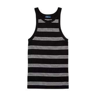 Ralph Lauren Dames, Tops, Zwart, Maat: L Katoen