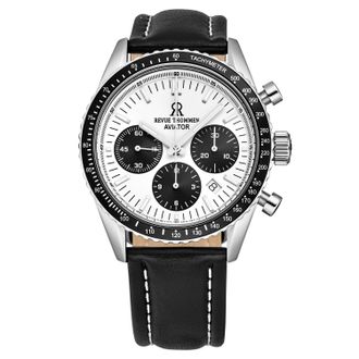 Revue Thommen Aviator Chronograph Automatic Silver Dial Mens Watch 17000.6532