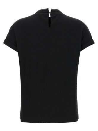 Brunello Cucinelli Womens Black Cotton T-Shirt