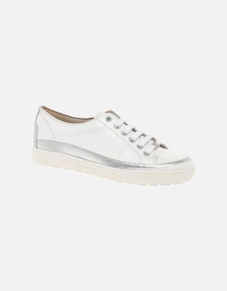 Caprice Womens Star Womens Casual Lace Up Trainers - White - Size: 4.5