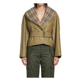 Burberry Carlton Short Parka - female - Burberry - Light Jackets - Beige - XS - Jackets