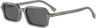Fendi Unisex Sunglasses Opaline Grey Acetate Eyewear