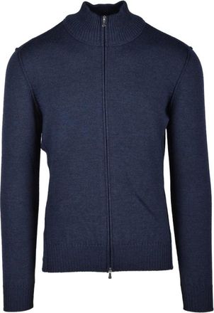 Vengera Cardigan - Heren - Vesten - Blauw - M - Wol - Truien & Vesten