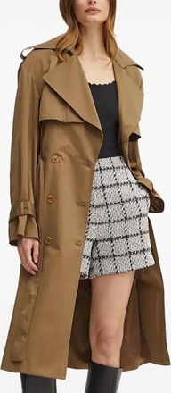 Bardot Trench doppiopetto con cintura - Marrone