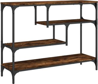 vidaXL Console Table Smoked Oak 100x30x75 cm Engineered Wood Vidaxl