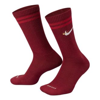 Nike Everyday Plus Cushioned Crew Socks Red DQ9165-677