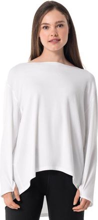 Coolibar Womens Drape Long Sleeve T-Shirt - UPF 50+ Sun Protection - West Palm in White at Nordstrom, Size X-Small