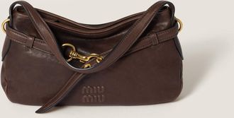 Miu Miu Aventure Nappa Leather Bag, Woman, Briarwood