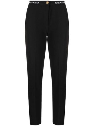 Versace Jeans Couture Pantalon met logotaille - Zwart
