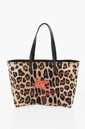 Etro Borsa Tote In Pelle Martellata Reversibile Etro