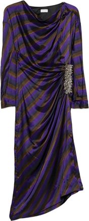 Dries Van Noten Didi Emb 2256 W. W.Dress Pur-Donna