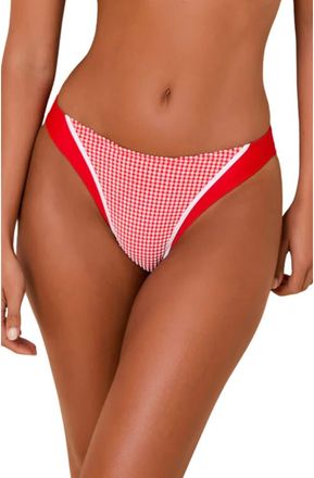 Solid & Striped Liora Print Swim Bottoms in Lipstick Red at Nordstrom, Size X-Small