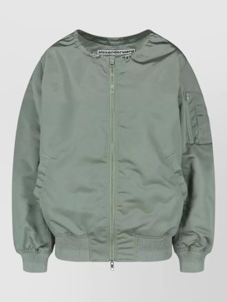 Alexander Wang casual coat ribbed cuffs hem pockets