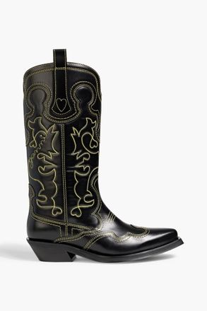 ブーツその他 Ganni SS24 WESTERN BOOT (S2427_018) Ganni Cowboy boots with stitching | Women's Shoes | Vitkac