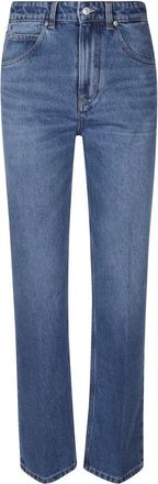 Victoria Beckham Straight Jeans - Dames - Regular Fit Jeans - Blauw - W29 - Jeans