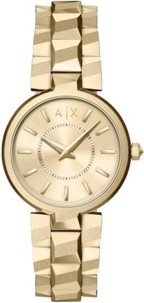 A|X Armani Exchange Audora Quartz Gold Dial Ladies Watch AX4407