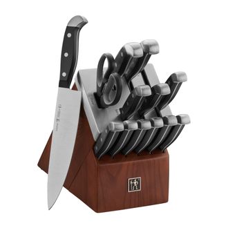 J.A. Henckels International Statement Self-Sharpening Knife Set with Block, Chef Knife, Paring Knife, Bread Knife, Steak Knife, 14-piece