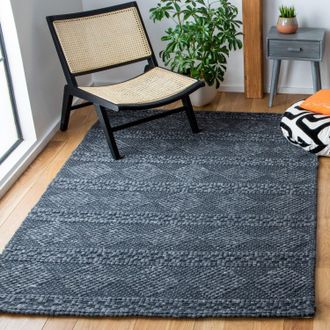 Safavieh Marbella Machine Made Area rug, Charcoal Contemporary Style Easy Care
