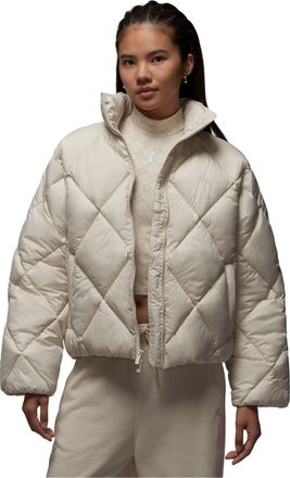 Nike Jordan (WMNS) Air Jordan Brooklyn Quilted Puffer Jacket Light Orewood Brown HV0418-104